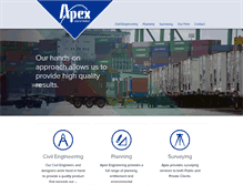 Tablet Screenshot of apexengineering.net