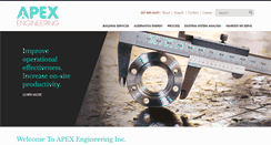 Desktop Screenshot of apexengineering.co